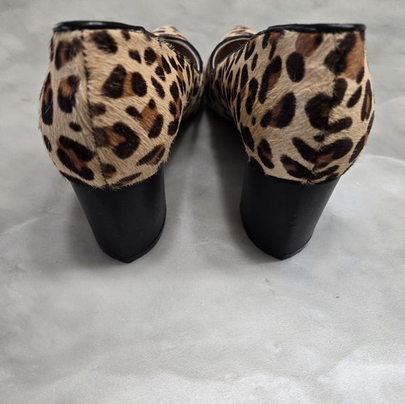 Marc Fisher Fall Trend Cow Hair Pointed Toe Block Heel Size 6.5M - Picture 3 of 8